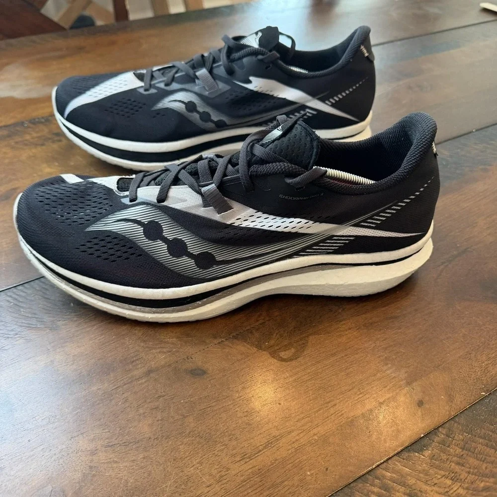 Saucony‎ Endorphin Pro 2 Shoes Mens Size 14 Black Carbon Racing S20687-10